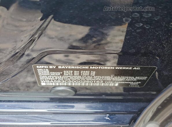 WBA5B3C50GG260163 2016 BMW 5 SERIES Blue Widok komory silnika