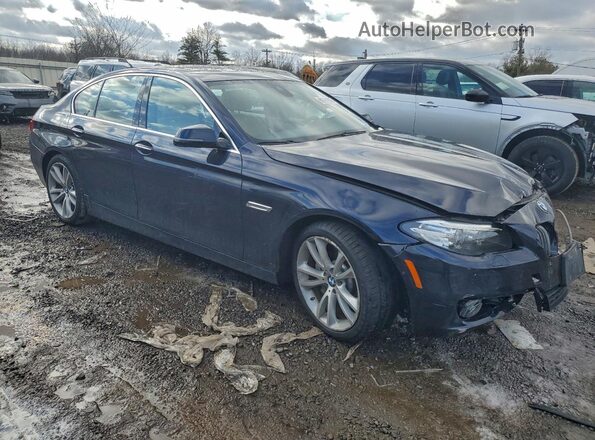 WBA5B3C50GG260163 2016 BMW 5 SERIES Blue Przód prawy