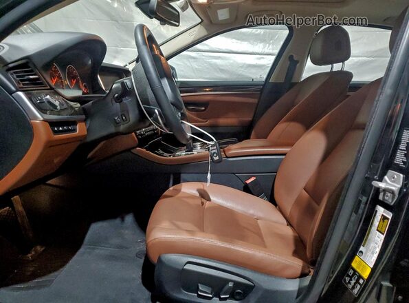 WBA5B3C52GG254624 2016 BMW 5 SERIES Черный Вид салона спереди