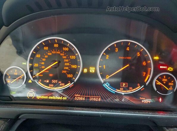 WBA5B3C52GG254624 2016 BMW 5 SERIES Черный Вид щитка приборов