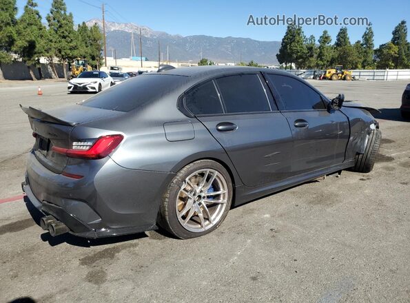 WBA5U7C03LFH22255 2020 BMW M3 Серый Задняя правая четверть