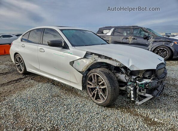 WBA5U7C0XLA232440 2020 BMW M3 Белый Передняя правая четверть