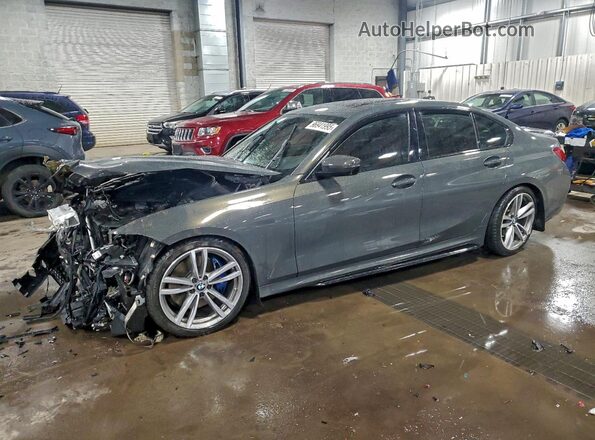 WBA5U9C00LAF54650 2020 BMW M3 Серый Передняя левая четверть