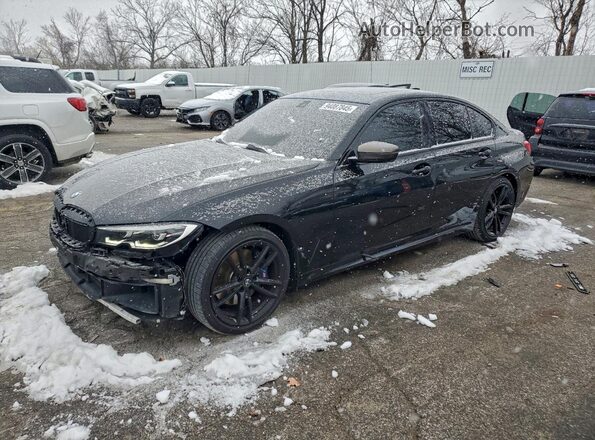 WBA5U9C0XLFJ87160 2020 BMW M3 Черный Передняя левая четверть