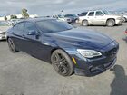2016 Bmw 650 I Gran Coupe Синий vin: WBA6D4C50GD976955
