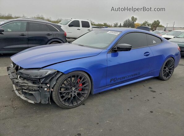 WBA83AP02PCM02193 2023 BMW M4 Blue Przód lewy