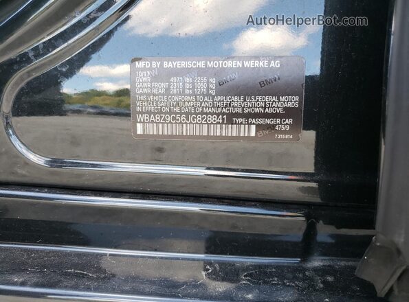 WBA8Z9C56JG828841 2018 BMW OTHER Черный Вид подкапотного пространства