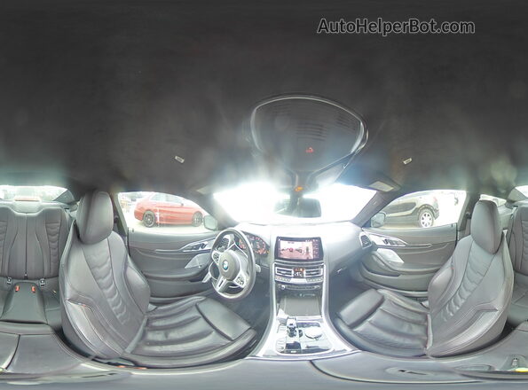 WBABC4C00PCL83317 2023 BMW M8 Green Widok naklejki z numerem VIN