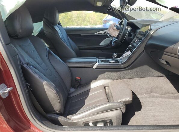 WBABC4C04LCE77570 2020 BMW M8 Maroon Rear seats view