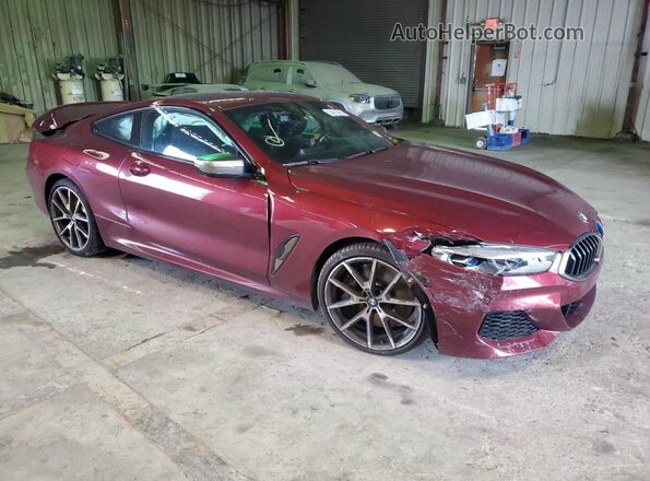 WBABC4C04LCE77570 2020 BMW M8 Maroon Front right