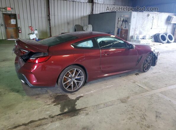 WBABC4C04LCE77570 2020 BMW M8 Maroon Rear right