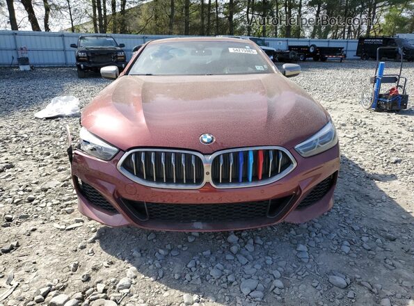 WBABC4C04LCE77570 2020 BMW M8 Maroon Front view