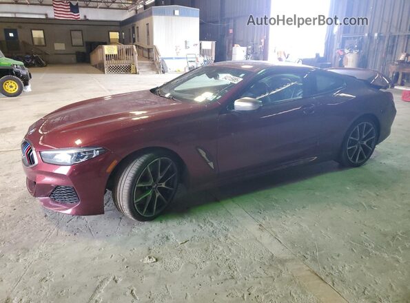 WBABC4C04LCE77570 2020 BMW M8 Maroon Front left
