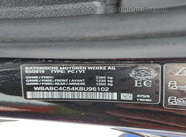 WBABC4C54KBU96102 2019 BMW M8 Черный Вид подкапотного пространства
