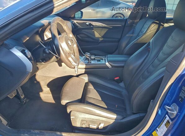 WBAGV8C07LCE44957 2020 BMW M8 Blue Вид салону спереду