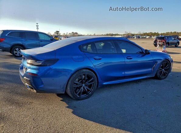 WBAGV8C07LCE44957 2020 BMW M8 Blue Задня права чверть