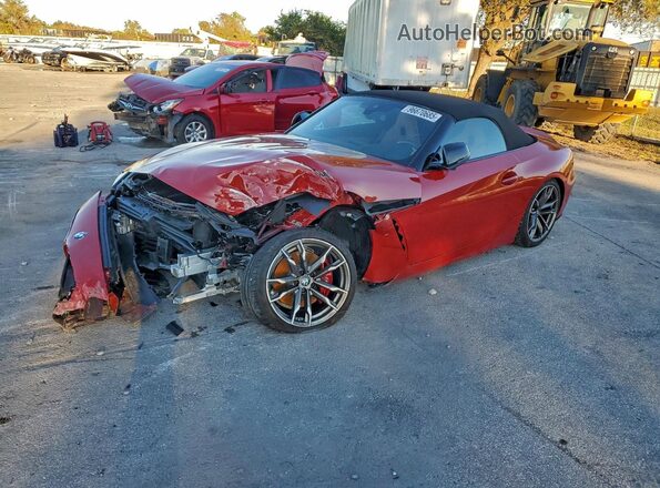 WBAHF9C01SWY46538 2025 BMW Z4 Red წინა მარცხენა ხედი სამი მეოთხედიდან