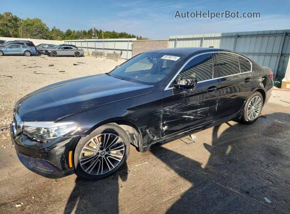 WBAJA5C56KBX86977 2019 BMW 5 SERIES Черный Передняя левая четверть