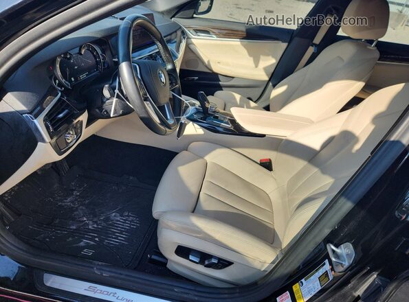 WBAJA5C56KBX86977 2019 BMW 5 SERIES Черный Вид салона спереди