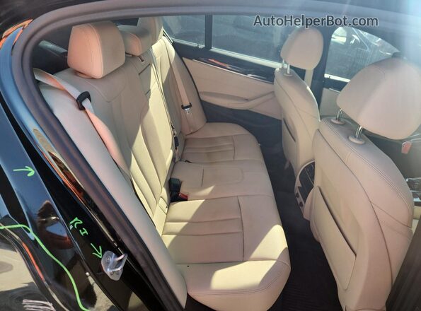 WBAJA5C56KBX86977 2019 BMW 5 SERIES Черный Вид задних сидений