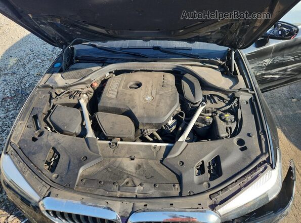 WBAJA5C56KBX86977 2019 BMW 5 SERIES Черный Вид задней части салона