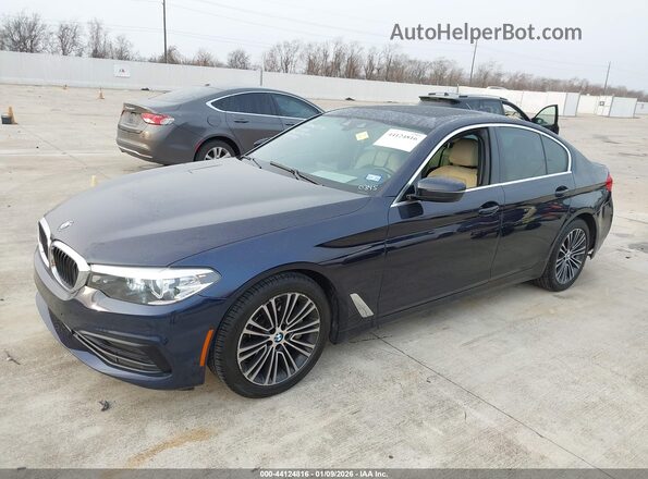 WBAJA5C5XKWW10345 2019 BMW 5 SERIES Black Առջևի ձախ երեք քառորդ տեսարան