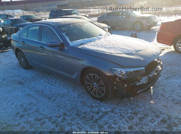 WBAJB1C54KB376488 2019 BMW 5 SERIES Серый Передняя правая четверть