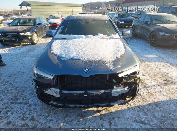 WBAJB1C54KB376488 2019 BMW 5 SERIES Серый Вид задней части салона