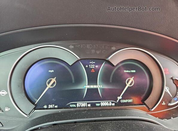 WBAJB9C50KB289010 2019 BMW M5 Черный Вид щитка приборов