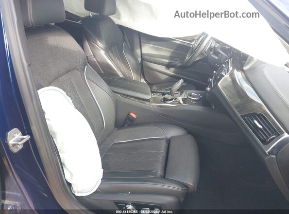WBAJB9C56JB286885 2018 BMW 5 SERIES Navy Вид салона спереди