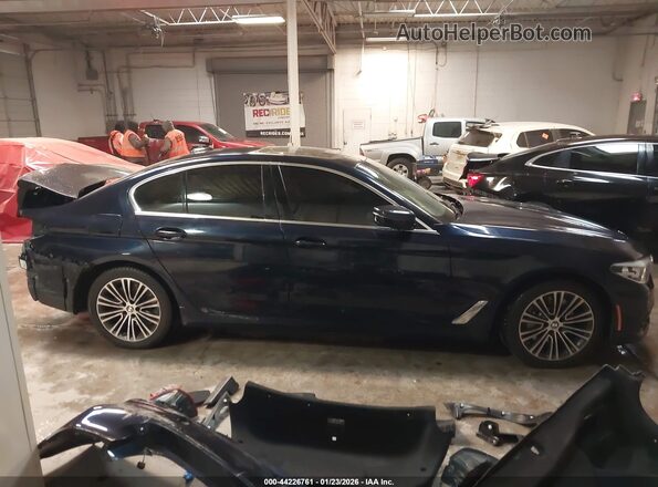 WBAJR7C02LCD13276 2020 BMW 5 SERIES Blue Widok wnętrza 360 stopni