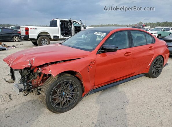 WBS23HJ0XSFU61003 2025 BMW M3 Красный Передняя левая четверть