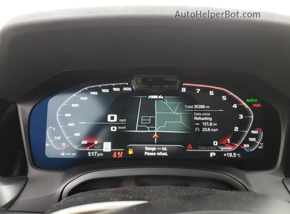 WBS33AZ03PCM17210 2023 BMW M4 Синий Вид щитка приборов