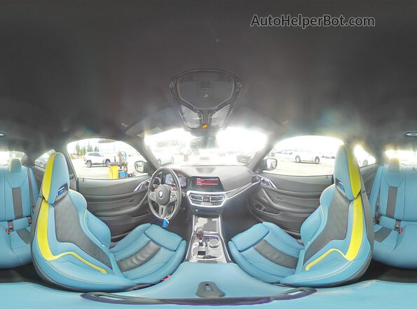 WBS33AZ03PCM17210 2023 BMW M4 Синий Панорамный вид салона 360°