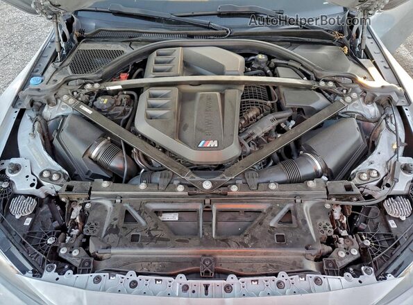 WBS33BA01PCL70972 2023 BMW M4 Gray Widok wnętrza z tyłu