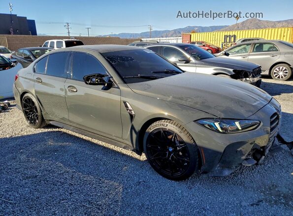 WBS33HJ02SFV41884 2025 BMW M3 Угольный Передняя правая четверть