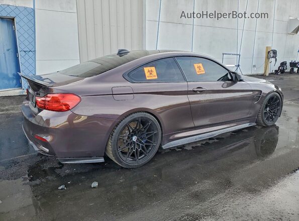 WBS3R9C53GK337381 2016 BMW M4 Бордовый Задняя правая четверть
