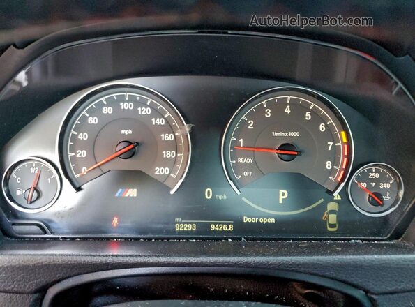 WBS3R9C53GK337381 2016 BMW M4 Бордовый Вид щитка приборов
