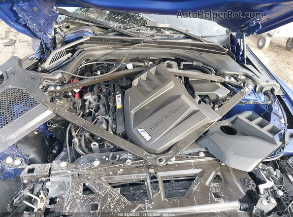 WBS43AY01RFT55538 2024 BMW M3 Синий Вид сзади
