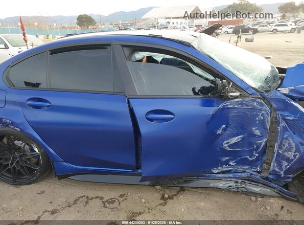 WBS43AY01RFT55538 2024 BMW M3 Синий Панорамный вид салона 360°