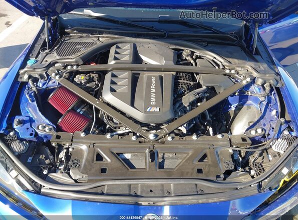 WBS43AY07NFN16159 2022 BMW M3 Blue Widok z tyłu