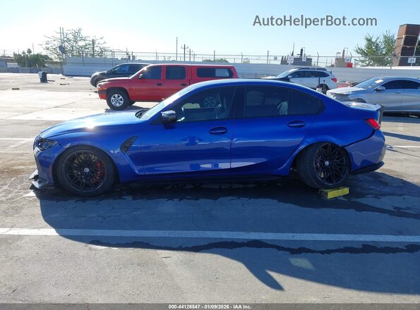 WBS43AY07NFN16159 2022 BMW M3 Blue Widok wnętrza 360 stopni