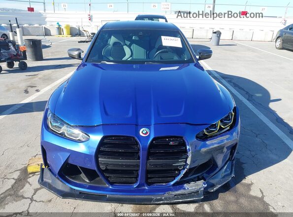 WBS43AY07NFN16159 2022 BMW M3 Blue Widok zestawu wskaźników
