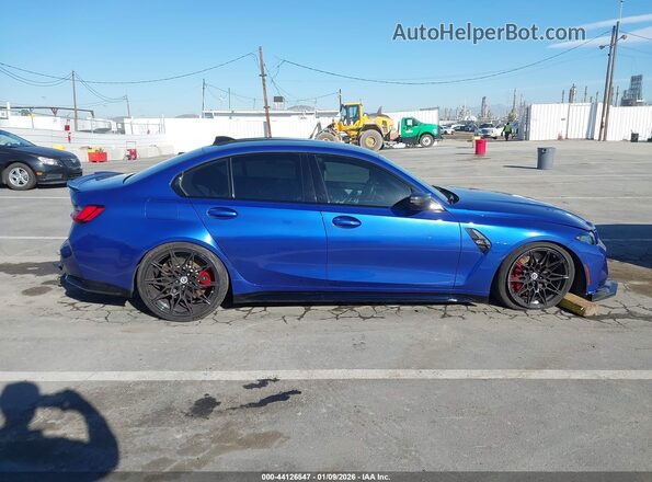 WBS43AY07NFN16159 2022 BMW M3 Blue Widok wnętrza z tyłu