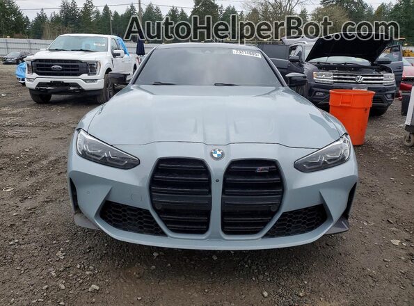 WBS43AY09NFL67236 2022 BMW M3 Gray Widok z przodu