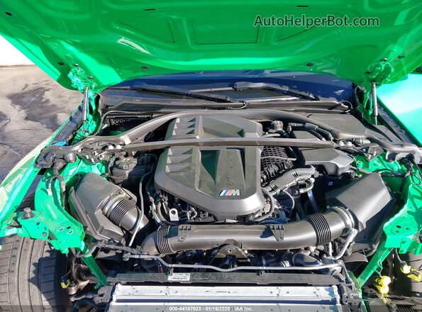 WBS43AZ03RCP96796 2024 BMW M4 Зеленый Вид сзади