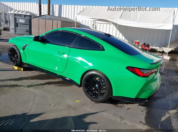 WBS43AZ03RCP96796 2024 BMW M4 Зеленый Задняя левая четверть