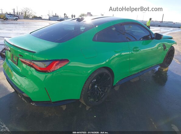 WBS43AZ03RCP96796 2024 BMW M4 Зеленый Задняя правая четверть