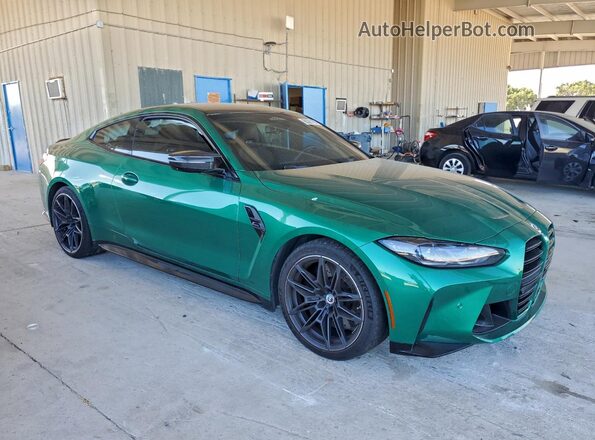 WBS43AZ07PCL18037 2023 BMW M4 Зеленый Передняя правая четверть