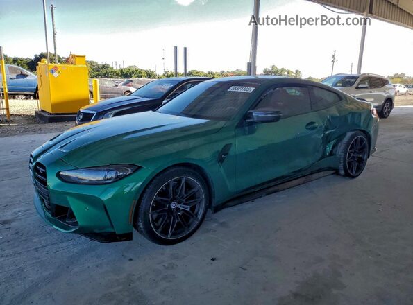 WBS43AZ07PCL18037 2023 BMW M4 Зеленый Передняя левая четверть